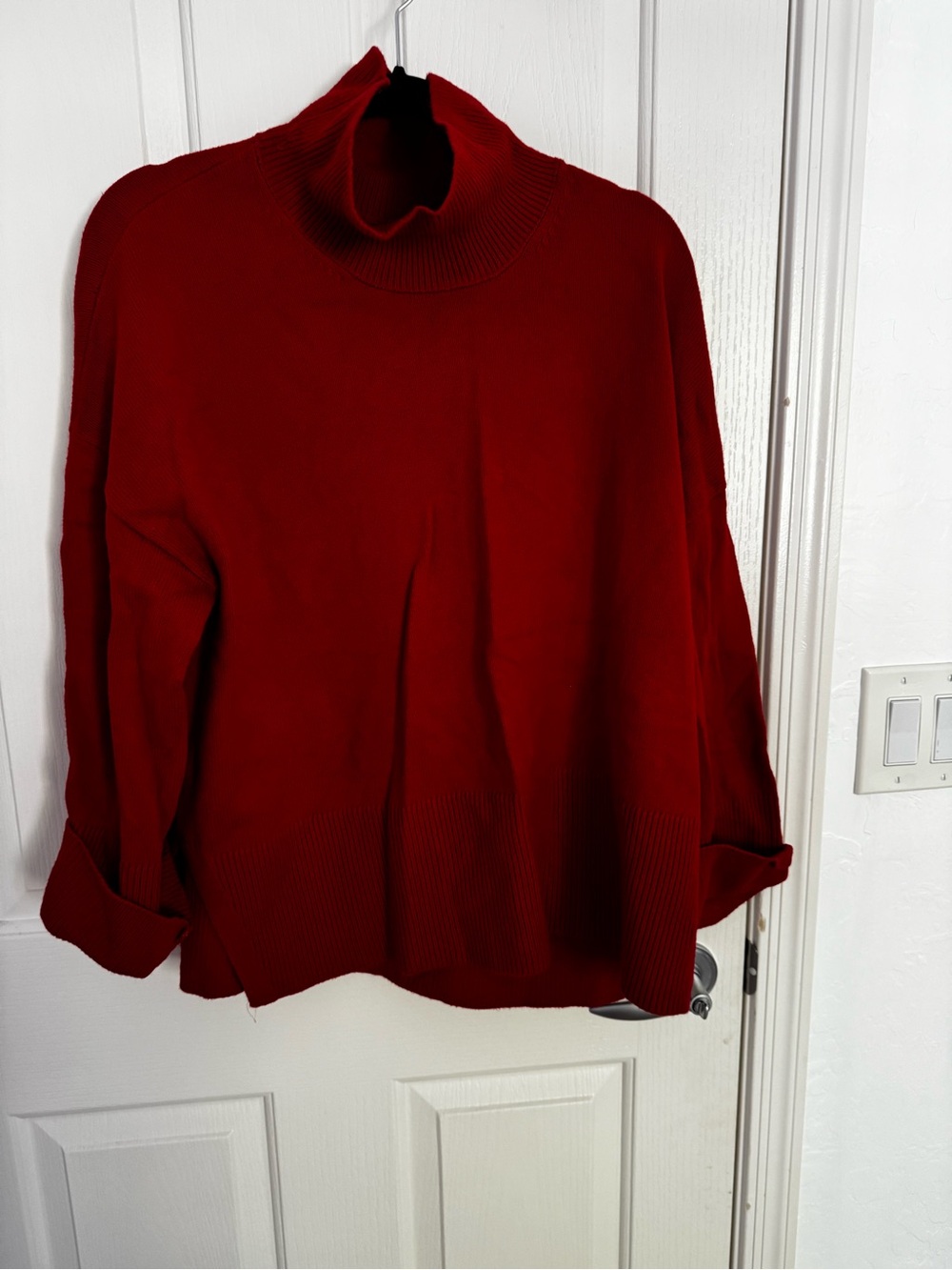Banana Republic Red Turtleneck Sweater